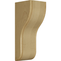 Osborne Wood Products 9 x 3 x 3 1/2 San Francisco Contemporary Bracket w/ Beaded Edge in Whi 80191WO